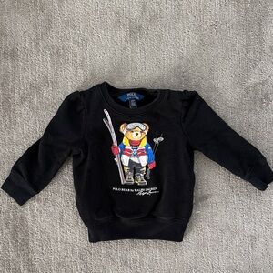 Polo by Ralph Lauren Kids Black Ski Bear Sweatshirt